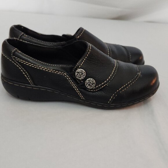 Clarke Leather Comfortable Loafer Moccasins - Picture 3 of 9